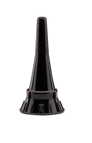 Speculum, Ear, 2.5mm, Polypropylene, Reusable, Black for MacroView and Diagnostic Otoscopes (1/EA) by Hillrom/Welch Allyn  ID 24302-U